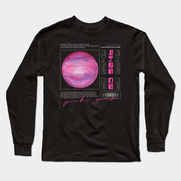 Planets Stars Galaxy Universe Cosmos Astronomy Long Sleeve T-Shirt by Tip Top Tee's